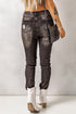 High Waist Ankle-Length Skinny Jeans